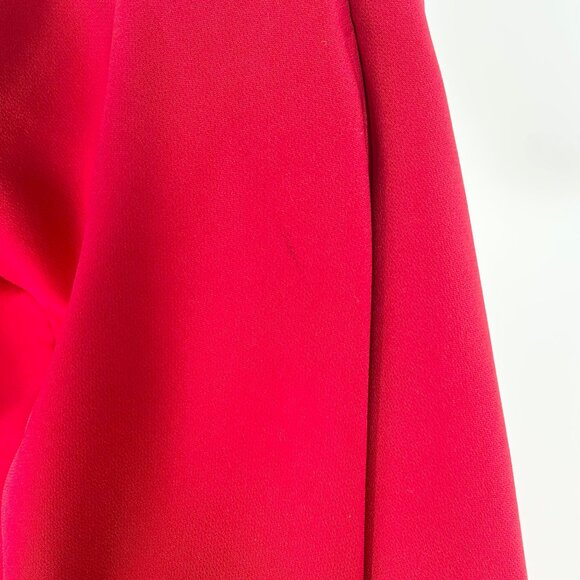 NWT Marchesa Notte Red One-Shoulder Embellished Stretch Crepe Gown - Picture 16 of 16